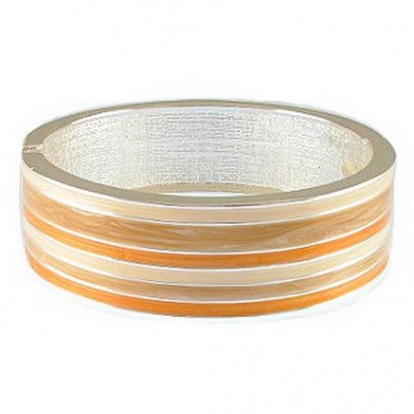 Hand Painted Cuff/ Stripe - Camel Color - BR-5077CM