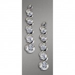 Earrings - 925 Sterling Silver w/ CZ - Journey Collection - ER-PER8665CL