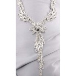Rhinestone Vintage Necklace & Earrings Set - NE-NK0639CL