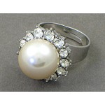 Gift set: Pearl Necklace + Earring + Ring Set - NE-NS6072W