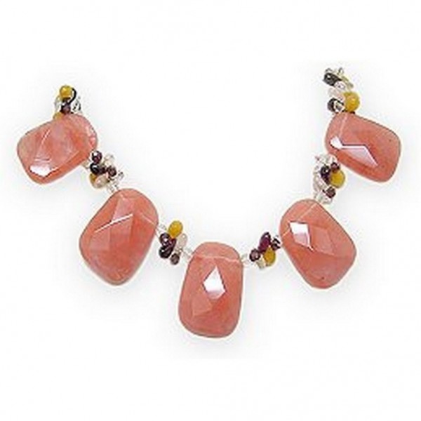 Genuine Stone Necklace W/ Beads - NE-N2504CQ