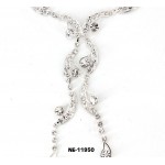 Rhinestone Vintage Necklace & Earrings Set - NE-11950
