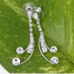 Rhinestone Vintage Necklace & Earrings Set - NE-2840CL