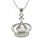 Swarovski Crystal Crown Charm - Medium Size - Clear -NE-N3329CL