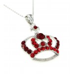 Swarovski Crystal Crown Charm - Medium Size - Red - NE-N3329RD