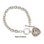 Crystal Heart Charm Bracelet - BR-JJB0021PK