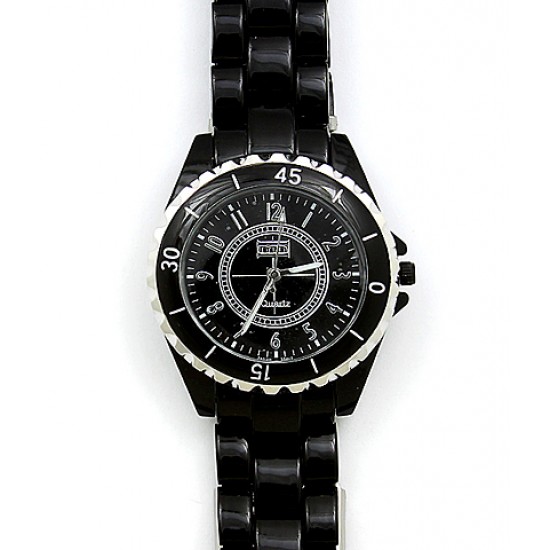 Lady Watch - Metal Band - Black -WT-PG1212BK 